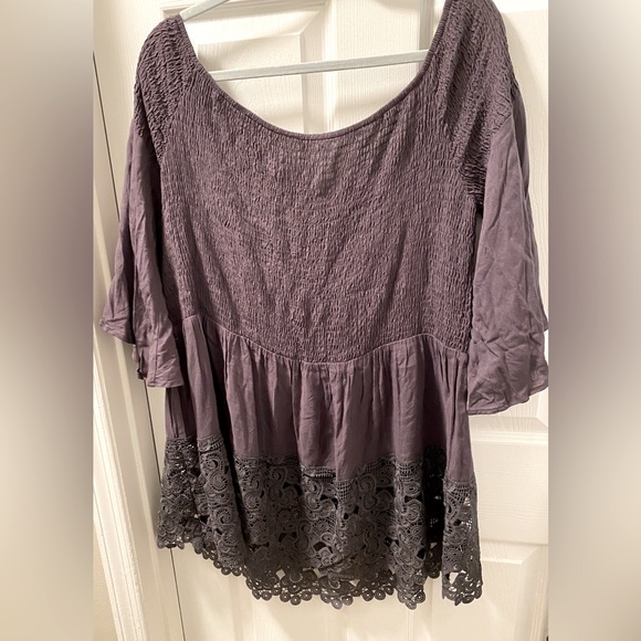 👡💓👀Boho lace top plus size - Picture 2 of 3